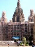 Catedral de Barcelona: Built from 13th-15th centuries - Gothic style. Under reconstruction while we were there.