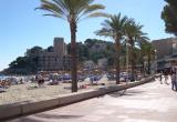 The beach at Peguera on the west coast of Mallorca