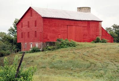 fresh red barn