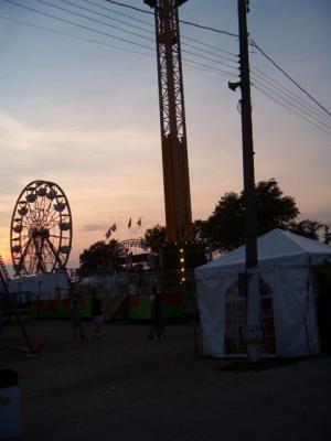 Dusk at Kane County Fair.JPG