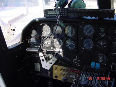 View of the cockpit (got to sit up front!)