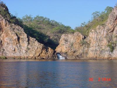 Falls at Katherine.  We swam in the lake looking for filesnakes (Acrochordus)