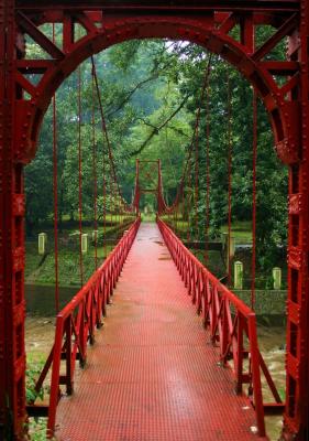 The famous red bridge