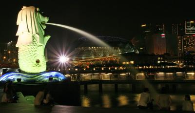 Merlion and stars