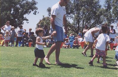 Ian and I Mission Beach picnic 1996