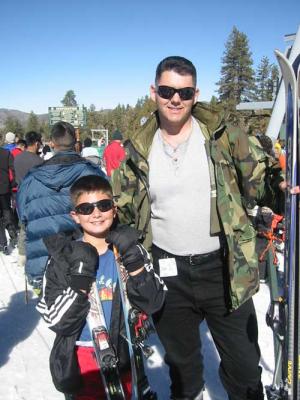 Ian & Lars skiing 2003