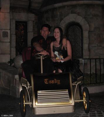 Lars & Summer Driving on Disney's Toad ride