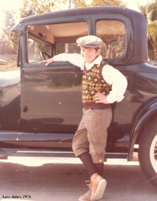 Lars 8yrs old with his Step Dad's Model A Ford