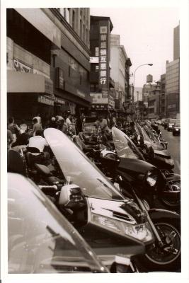 Motorcycles in Chinatown