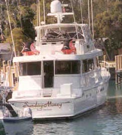 DALE EARNHARDS BOAT Sunday Money In The Bahamas- 1999