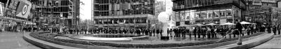 Sony Center: Line for a film festival.