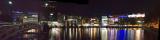Media Park Cologne, at night