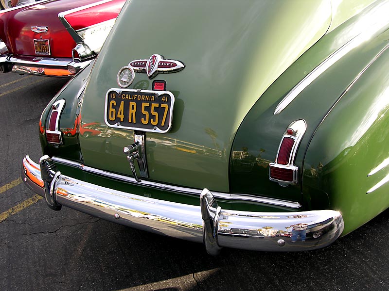 Detailed View of rear of a 1941 Buick Fastback Coupe