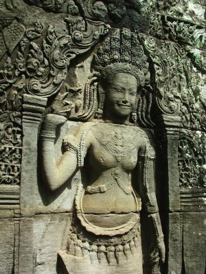 Carving at The Bayon