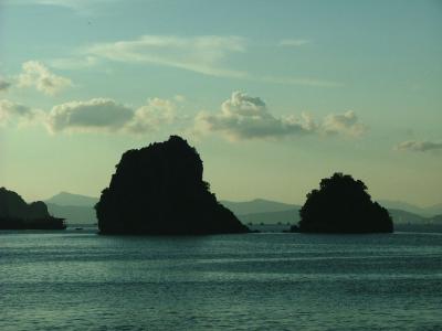 Silhoutetted Islands