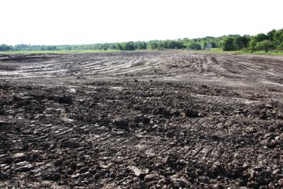View from W. end of lake - Depth is about 12'(7/24/05)