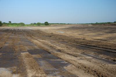 End of second section of the lake being  dug (7/30/05)