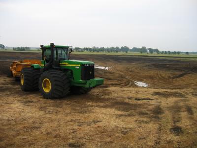 The tractor parked by the cove (8/14/05)