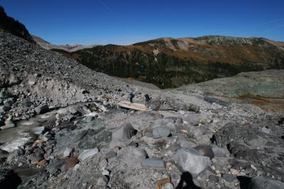 Crossing the headwaters of Fryingpan Creek