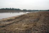 View from the middle of the lake to the east (Note anchors for slalom course)