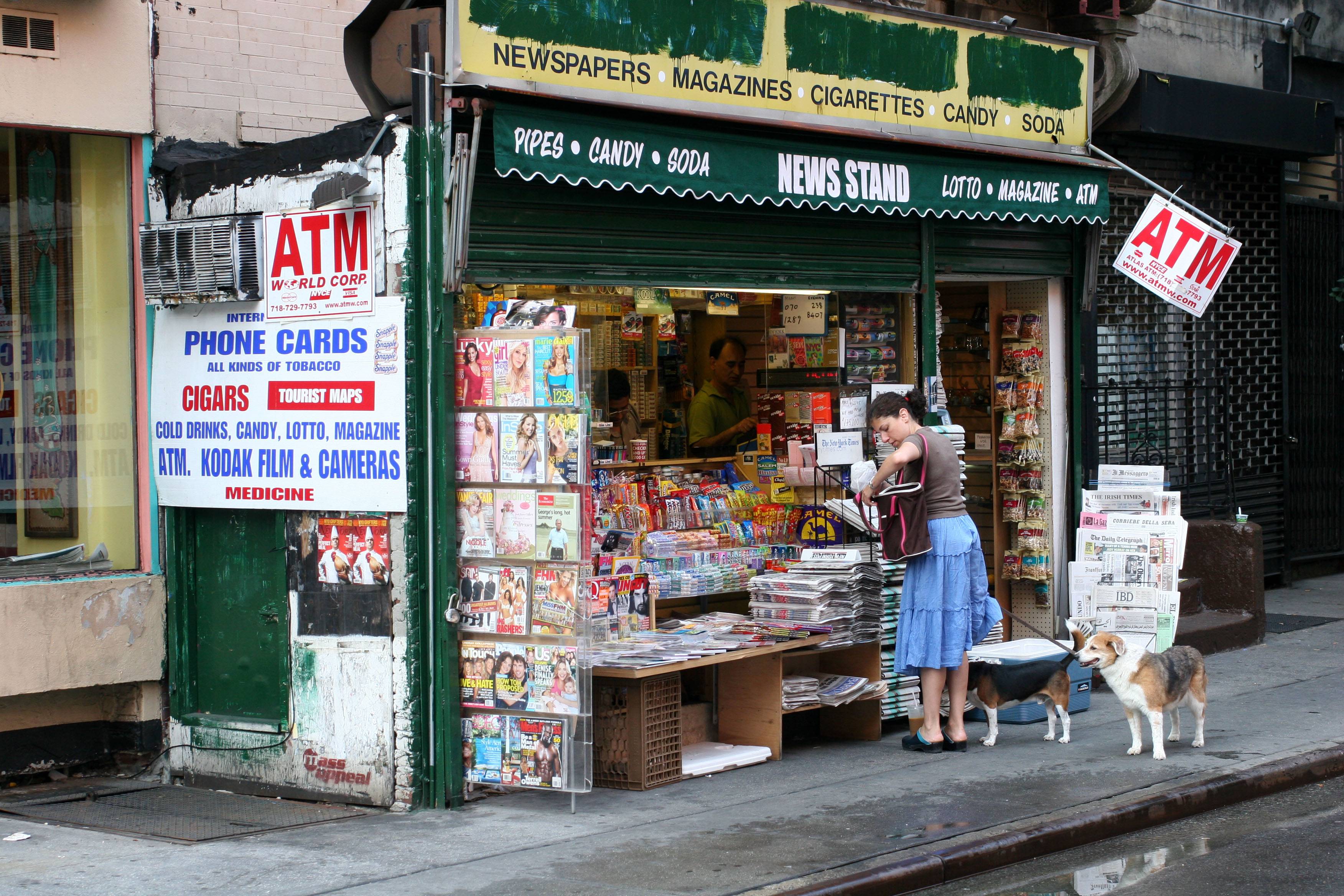 News Stand at Thompson & 3rd Streets