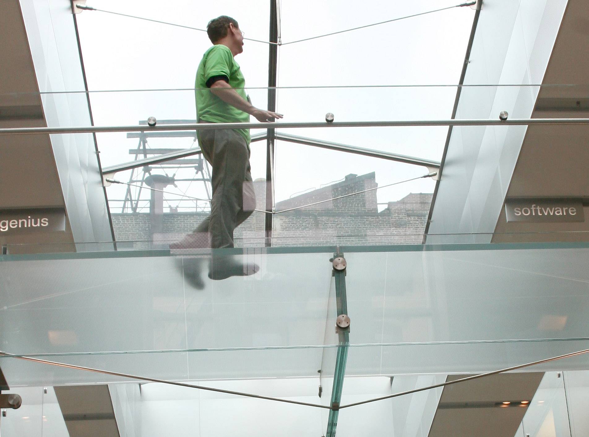 Bill Gates on the SOHO Apple Computer Store Catwalk?