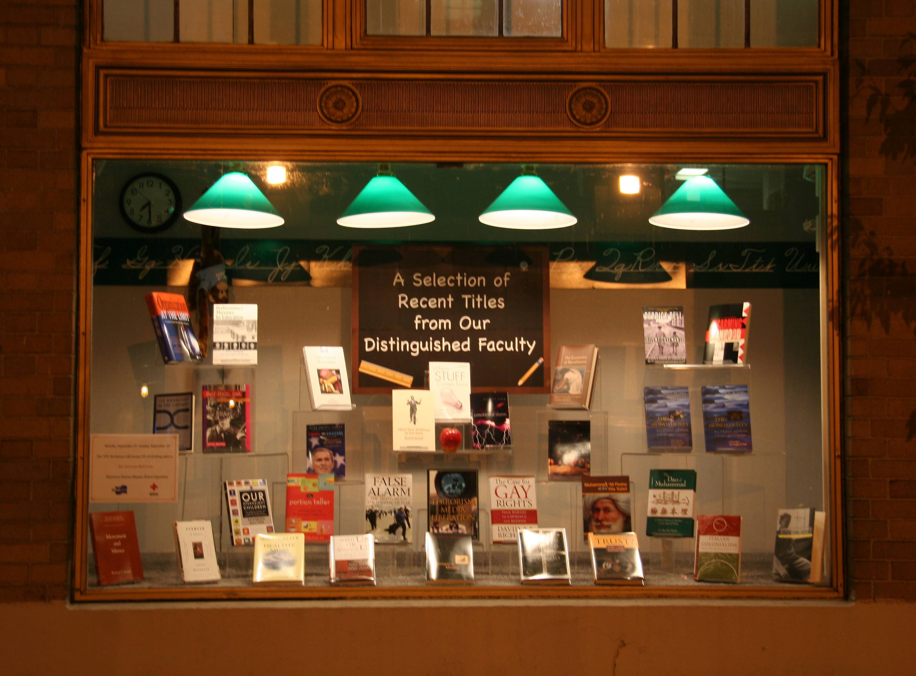 NYU Bookstore - Faculty Books