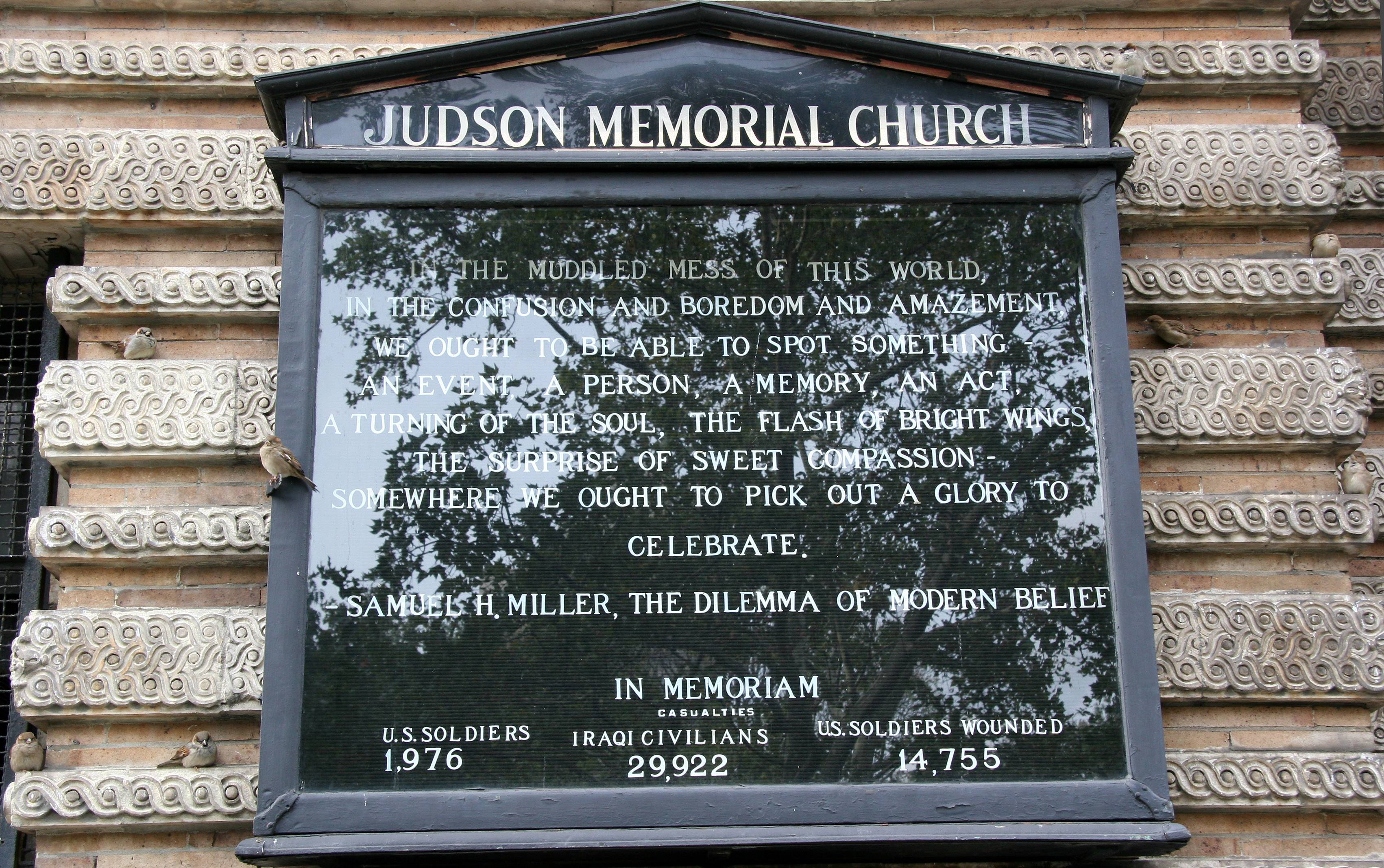 Judson Church - 7 Sparrows and a Message