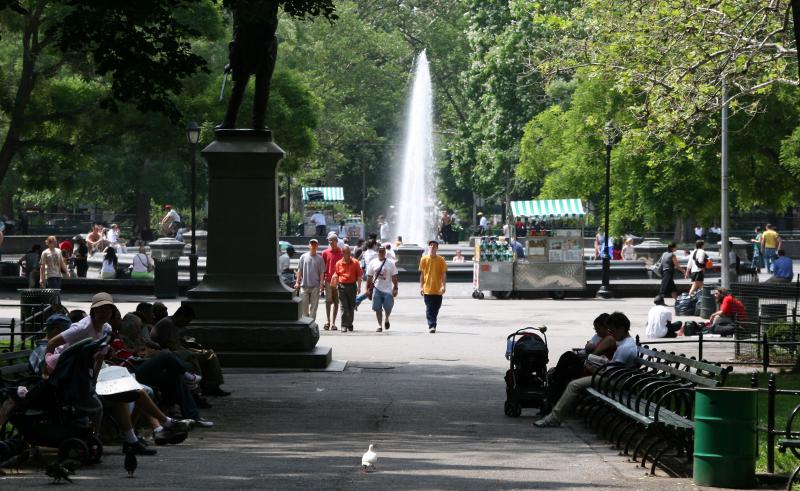 Washington Square East  Entrance to the Park