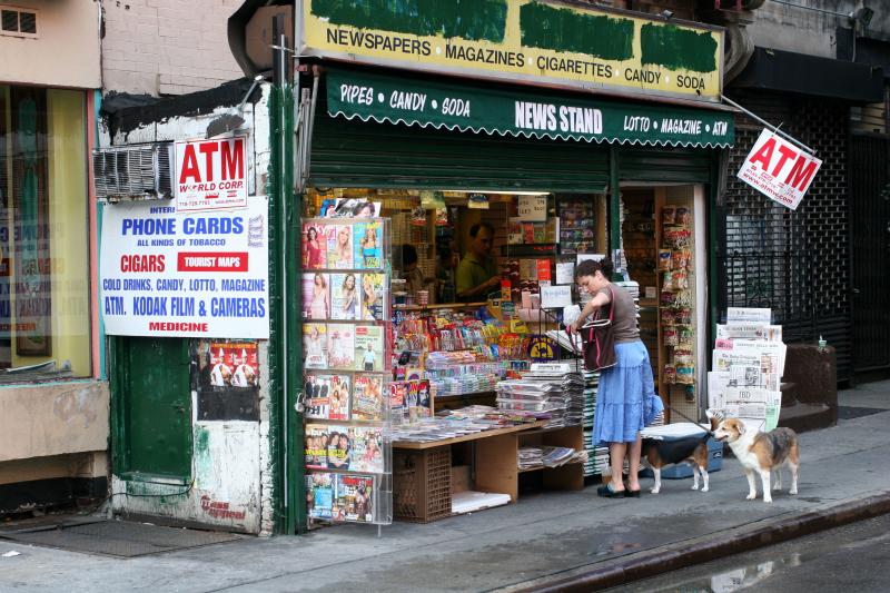 News Stand at Thompson & 3rd Streets