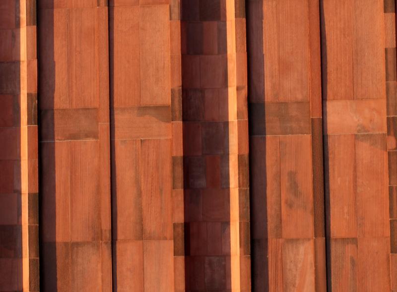 NYU Library Red Sandstone Facade