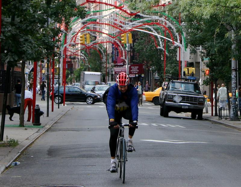 South View of Mulberry Street at East Houston Street