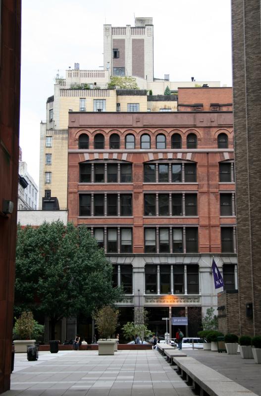 NYU North View from Gould Plaza