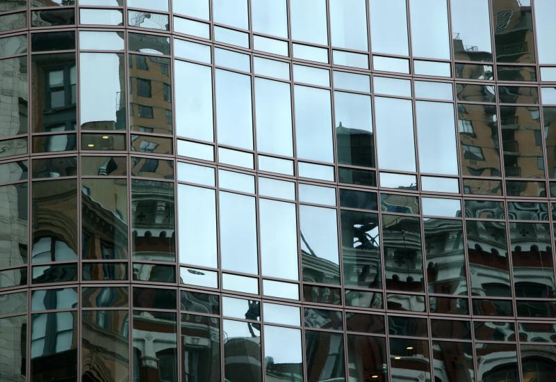 Astor Place Glass Tower Reflections