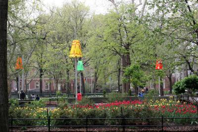 Lamp Shades in Washington Square Park