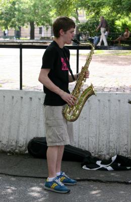 Jamming in Washington Square Park