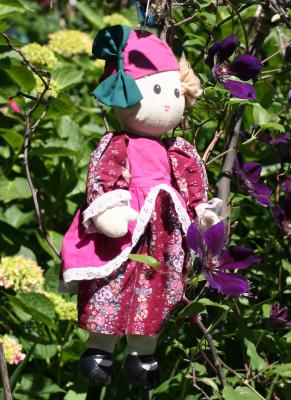 Cloth Doll in LaGuardia Place Community Garden
