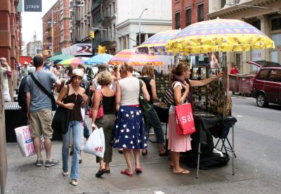 Street Market between Greene & Mercer Streets