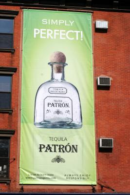Silver Patron Tequila at LaGuardia Place & West Houston Street