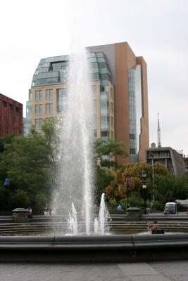Fountain & NYU Student Center