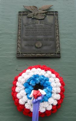American Legion Post Memorial below Bleecker