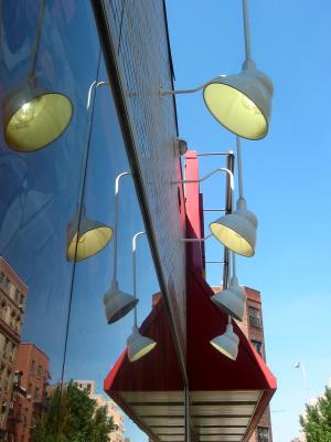 Light Fixtures & Reflections at LaGuardia Place