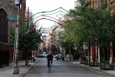 South View of Mulberry Street at East Houston Street