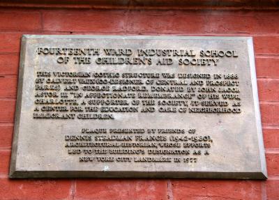 Marker - 14th Ward Children's Aid Society Industrial School