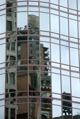 Astor Place Glass Tower Reflections