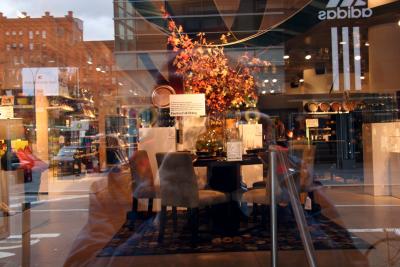 Crate & Barrel Window Reflections