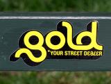 Gold Sign on Washington Square Park Bench