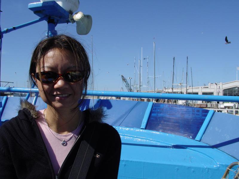 Wendy on the boat tour