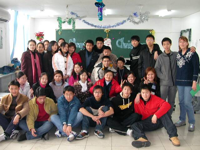 Kath D 12/25-03 far right- teaching in China