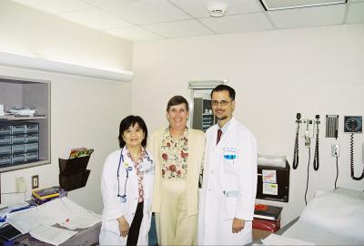 Dr.Trent, NurseBeth and Ginger at MDA